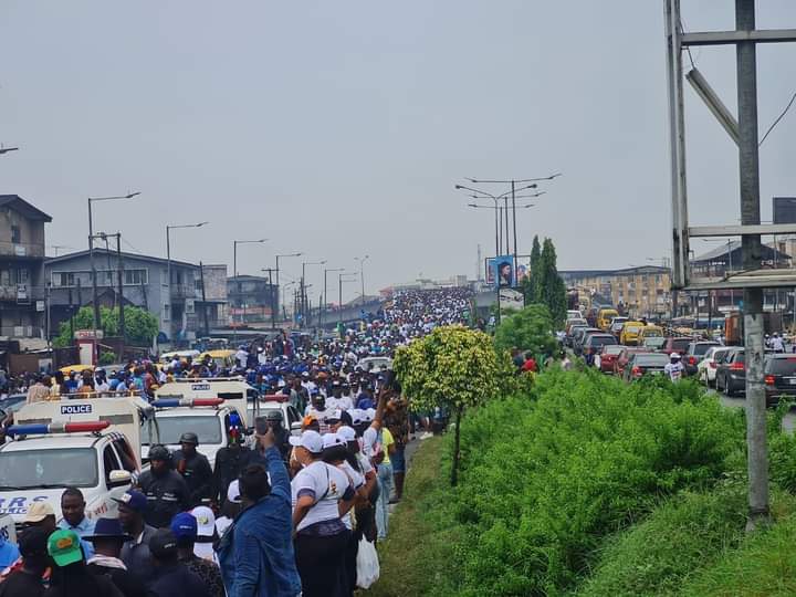 PHOTOS: MC Oluomo Leads 5 Million-man March For Tinubu