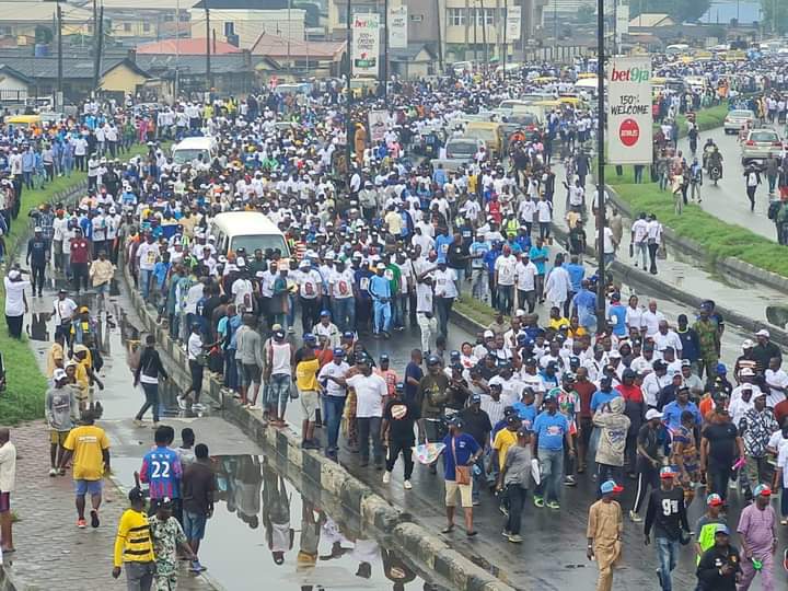 PHOTOS: MC Oluomo Leads 5 Million-man March For Tinubu