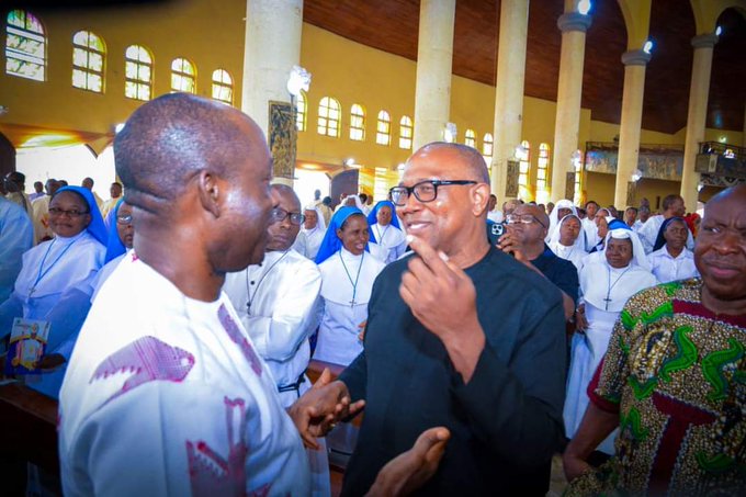 PHOTOS: Peter Obi And Soludo Meet In Anambra