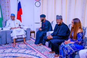 PHOTOS: Seyi Tinubu Leads APC Youth Wing To Visit Buhari In Daura