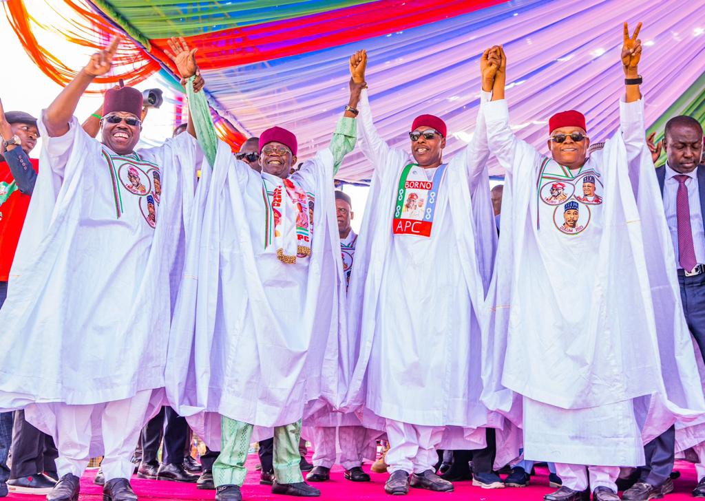 Tinubu Pledges Job Creation As Mammoth Crowd Besieged Campaign Venue In Borno 