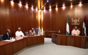 PHOTOS: Buhari Meets Emefiele And Governors Over Naira Scarcity