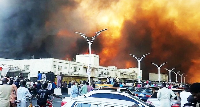Fire Razes Popular Maiduguri Market