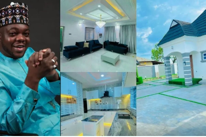 Cute Abiola Gifts Parents New House To Mark Birthday