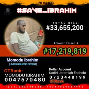 15 Days To Go: Ibrahim Momodu Needs Your Help To Stay Alive
