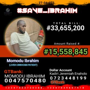 16 Days To Deadline - We Are Halfway For Ibrahim Momodu's Liver Transplant