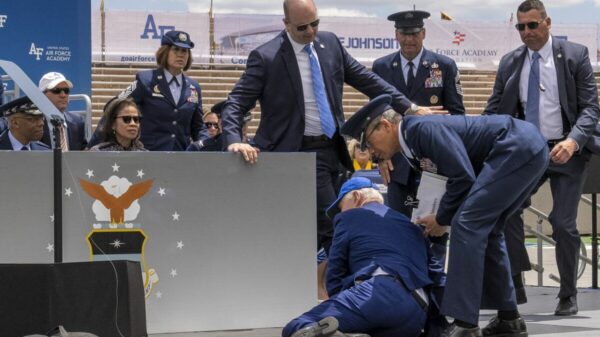 President Biden Trips And Falls At US Air Force Academy Graduation