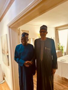 Tinubu Meets Buhari In London