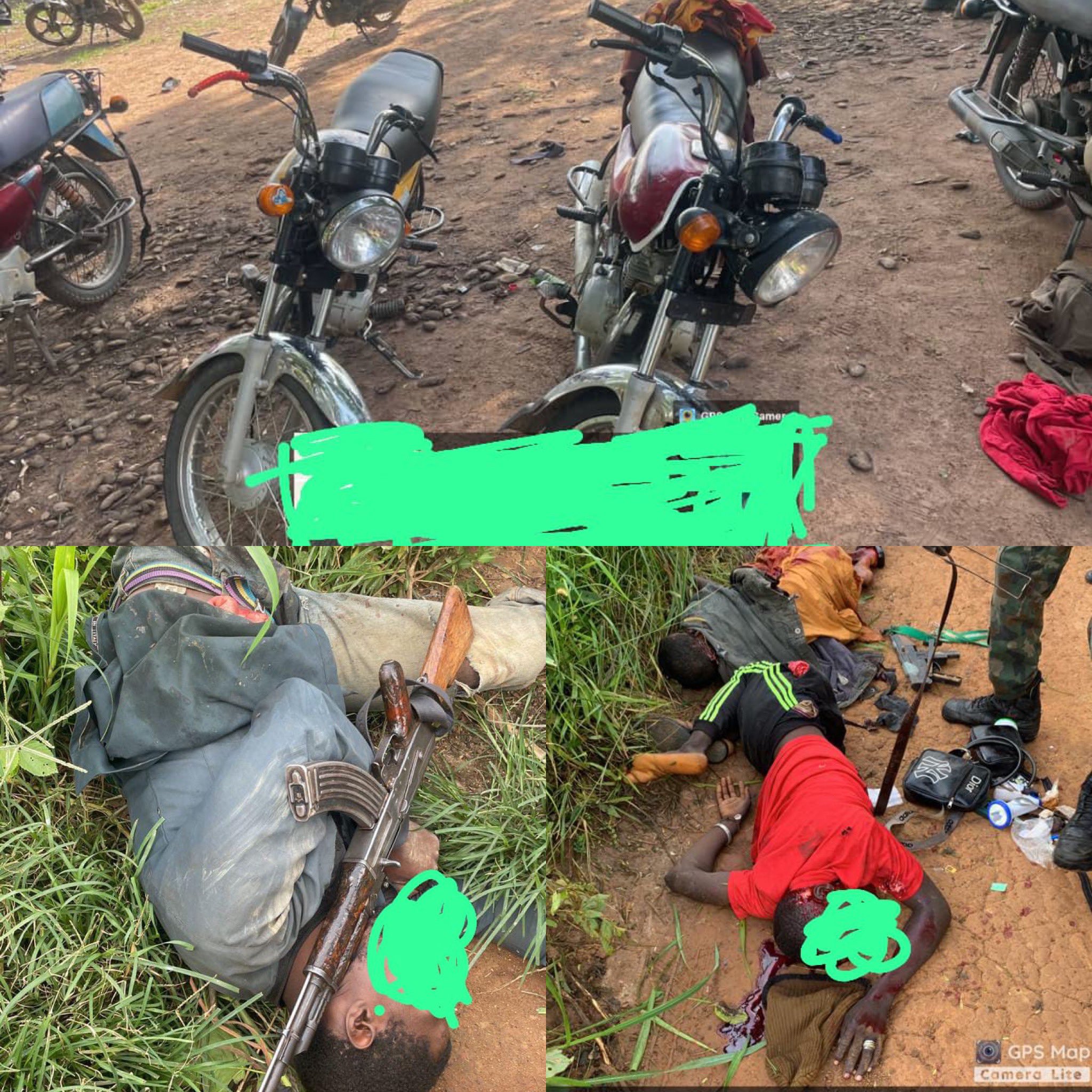 Troops Neutralise 3 Bandits - Intercept Arms And Equipment