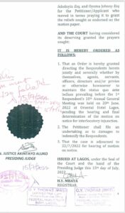 Court To Determine Status Of First Bank Holdings' 11th AGM Tomorrow