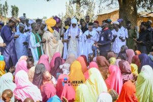 PHOTOS: El-Rufai And Sanusi Pay Visit To Kaduna Air Strike Victims