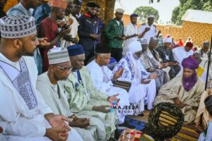 PHOTOS: El-Rufai And Sanusi Pay Visit To Kaduna Air Strike Victims
