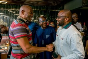 Tony Elumelu Reunites With His Standard Trust Bank Team