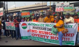 NLC Members Protest Economic Hardship In Abuja And Other States