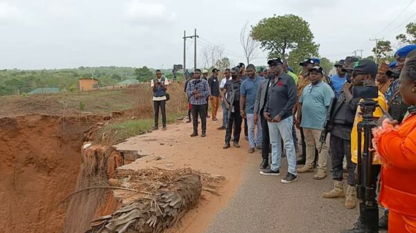 Asue Ighodalo Expresses Deep Concerns As He Visits Auchi Erosion Sites