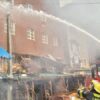 Fire Razes Buildings At Idumota