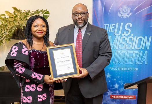 U.S. Diplomatic Mission Names Priscilla Usiobaifo Its 2024 Woman Of Courage