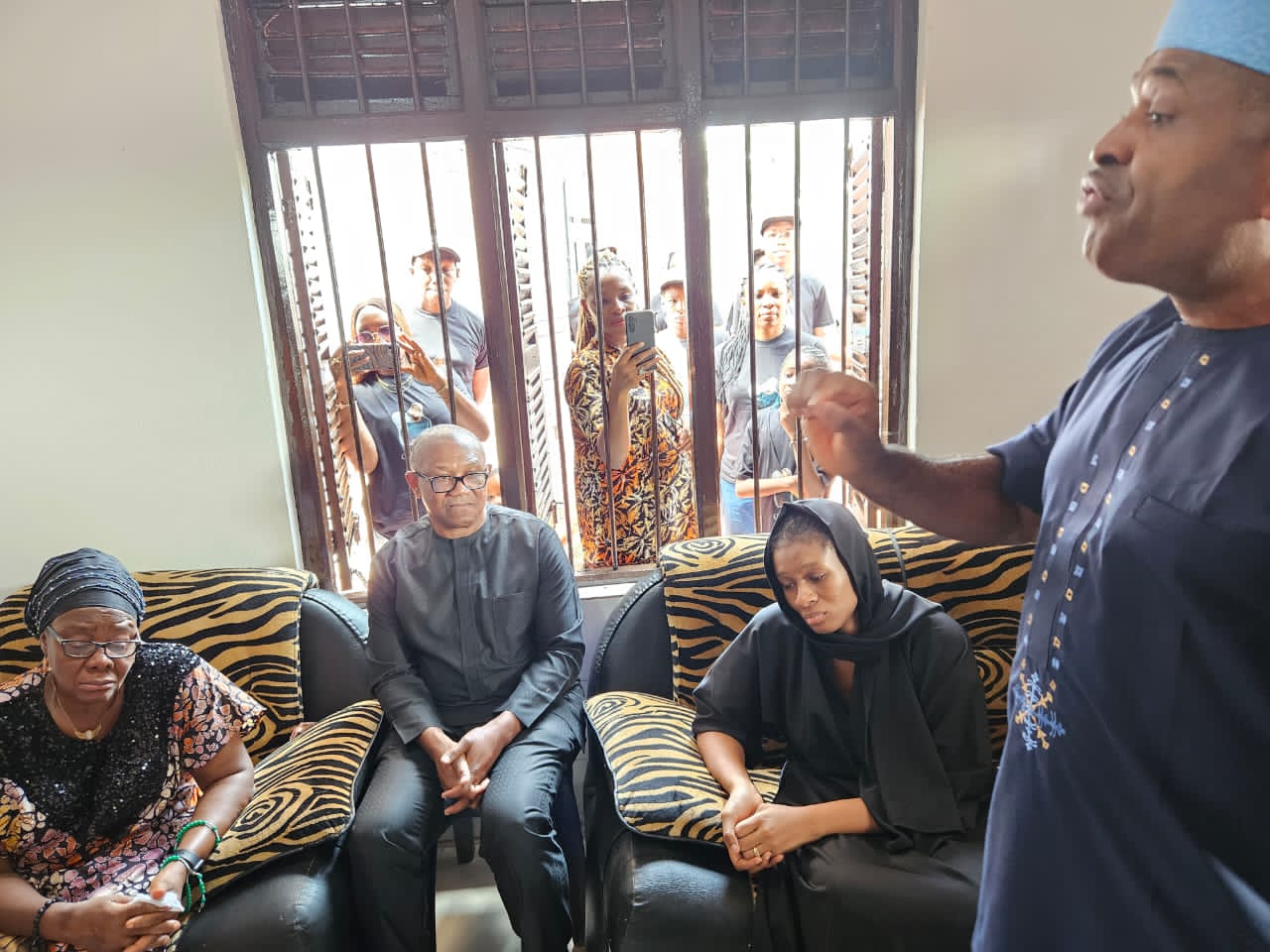 PHOTOS: Peter Obi Pays Condolence Visit to Junior Pope's Family
