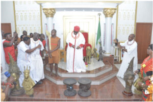 Oba of Benin Receives Returned Artefacts from Germany - Pledges To Preserve Edo Heritage