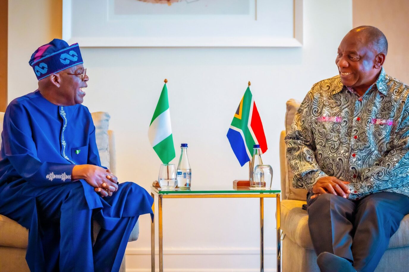 Tinubu And Ramaphosa Meet For Bilateral Talks