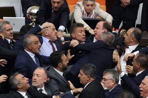 Turkish MPs Exchange Blows Amid Debate On Freeing Jailed Colleague