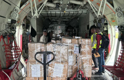 Photos: NAF Airlifts Election Materials To Edo