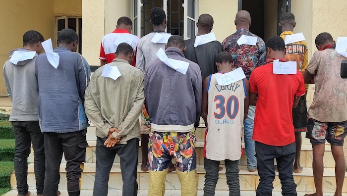 NSCDC Arrests 12 Suspects For Oil Bunkering And Illegal Mining In Ondo