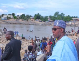 Zulum Inspects Roads And Bridges Damaged By Devastating Flooding