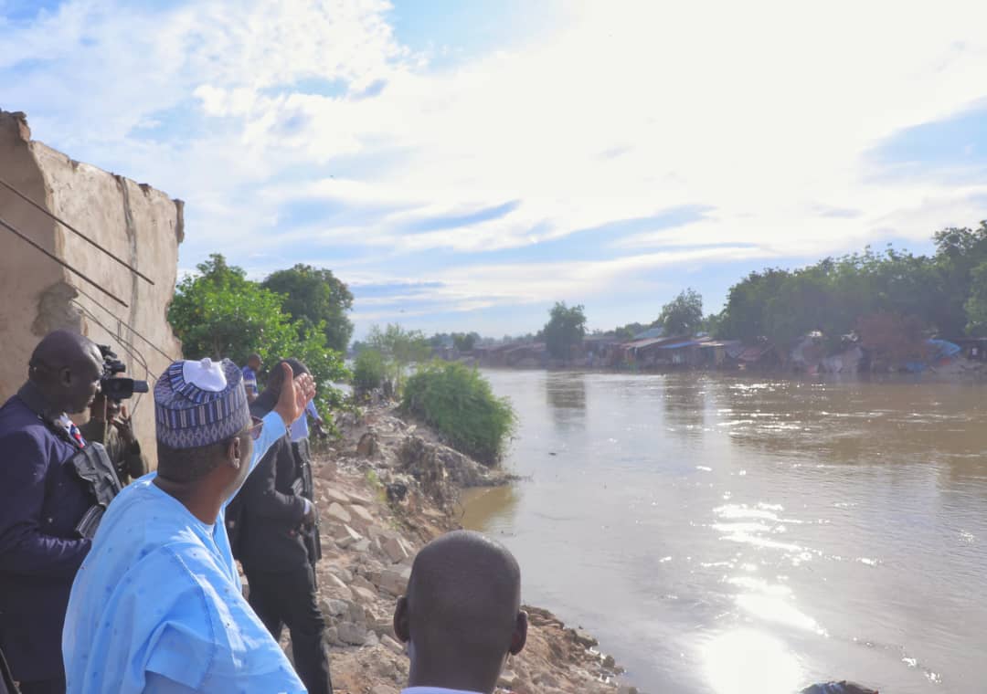 Zulum Inspects Roads And Bridges Damaged By Devastating Flooding