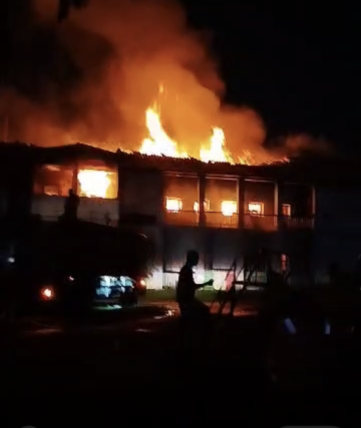 Fire Guts Radio Nigeria Lagos Office