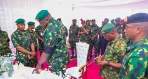 PHOTOS: Acting COAS Oluyede Visits Lagbaja's Family 
