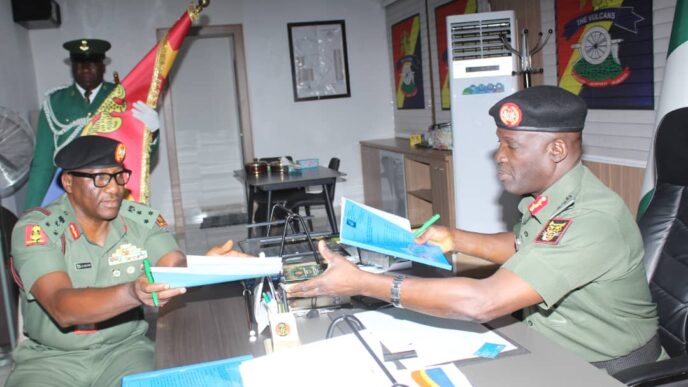 Brigadier General Ifeanyi Assumes Command As 12th Commander 32 Artillery Brigade