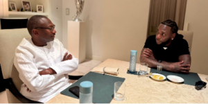 PHOTOS: Otedola Hosts Wizkid And Burna Boy