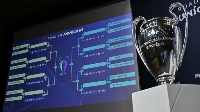 Liverpool Drawn Against PSG In UEFA Champions League Round Of 16 (See List)