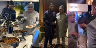 PHOTOS: Burna Boy Joins Dangote For Iftar