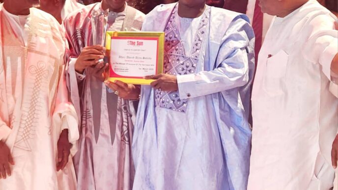 Gov. Aliyu Conferred With Prestigious 'Sun Newspaper Best Governor Award'