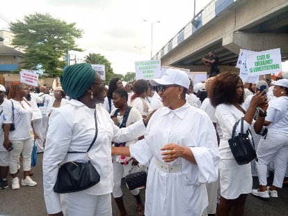 Women In Port Harcourt Stage Solidarity Walk For Emergency Rule
