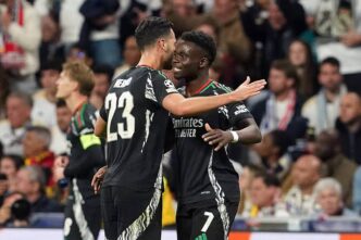 Arsenal Stun Real Madrid 2-1 - Qualify For UCL Semi-Finals