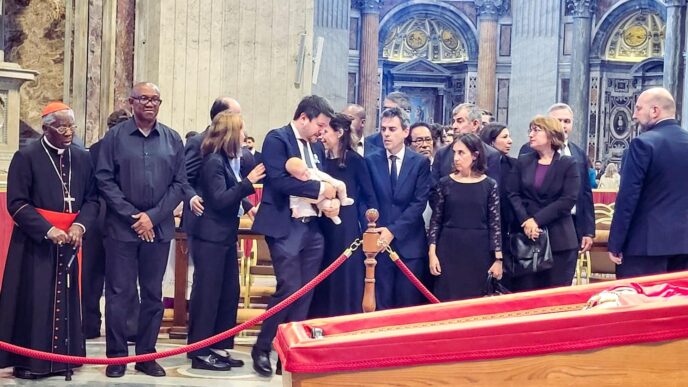 PHOTOS: Peter Obi Pays Last Respects To Late Pope Francis