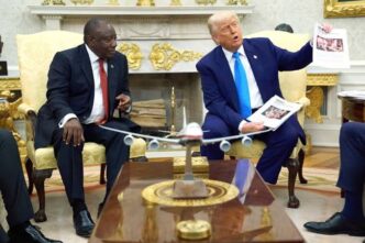 Trump Plays ‘Genocide' Video In Meeting With South African President