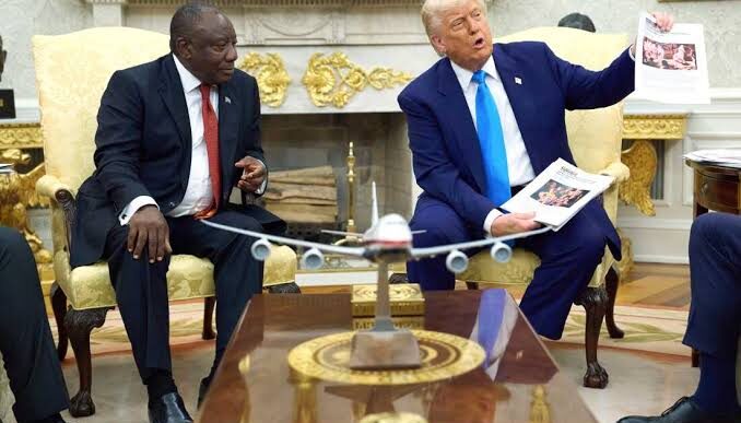 Trump Plays ‘Genocide' Video In Meeting With South African President