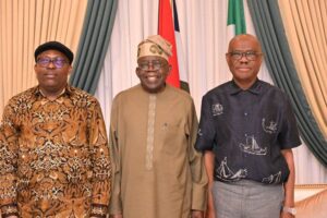 Photo News: Tinubu Hosts Wike And Fubara For Peace Talks