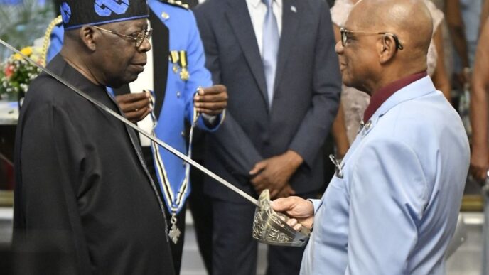 Tinubu Conferred With Knight Commander Of The Order Of Saint Lucia