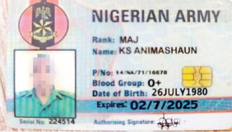 Fake Army Major Arrested In Lagos For Alleged Identity Card Forgery
