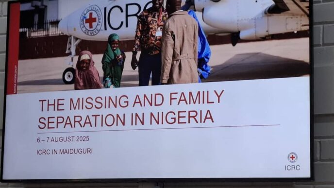 ICRC Raises Concerns Over 9000 Active Cases Of Missing Persons In Borno