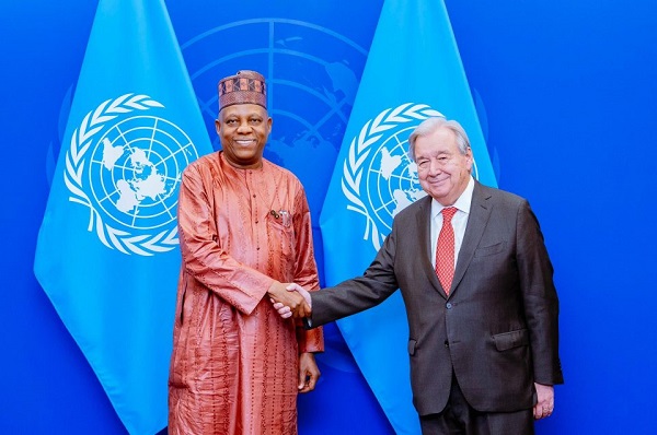 Shettima Meets UN Chief - Pushes Nigeria’s Security Council Bid And Development Partnerships