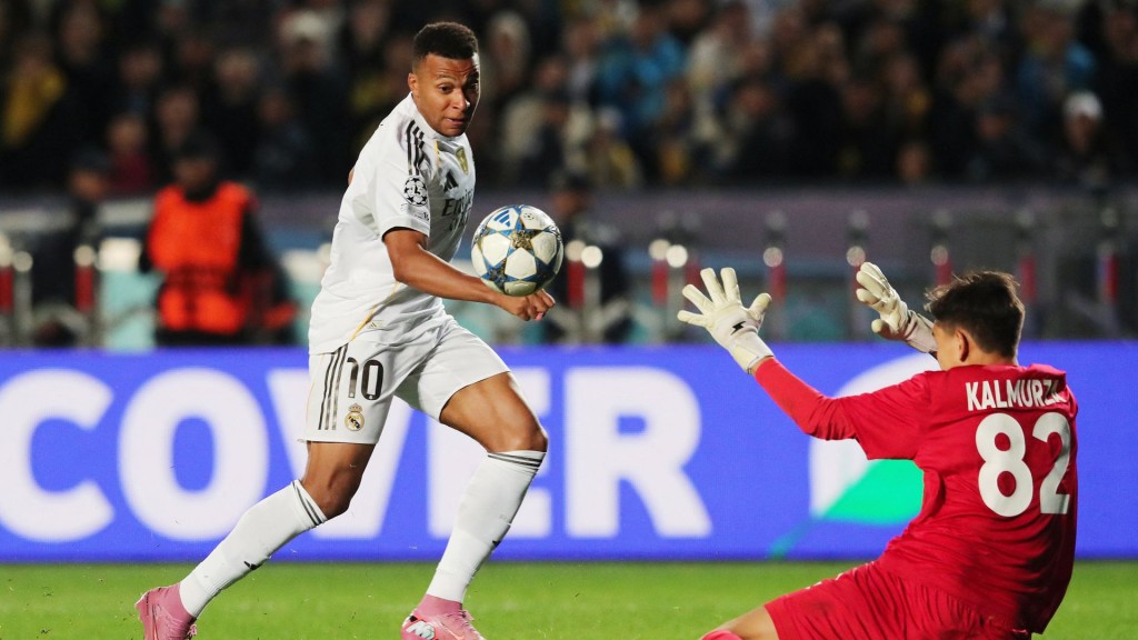 Mbappé Hat-Trick Fires Real Madrid to 5-0 Rout of Kairat