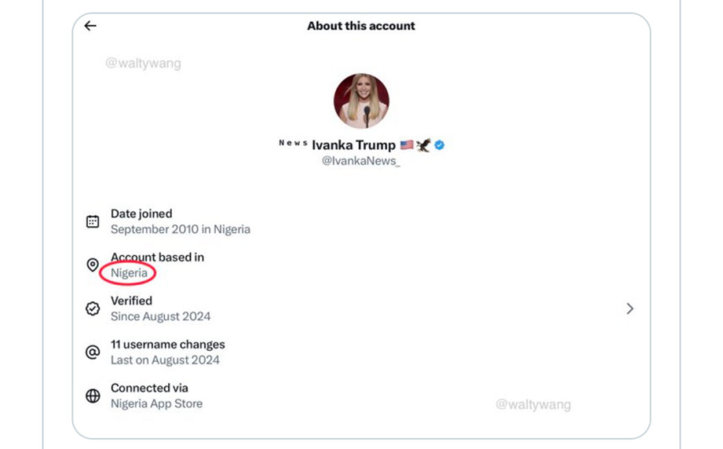 X’s New Country Tag Exposes Nigeria-Based Impersonators of U.S. Public Figures